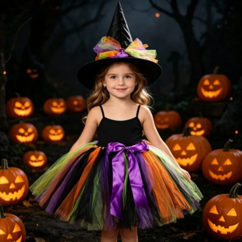 Witch Cosplay Tulle Tutu Skirt, Stylish Dress Up Outfit with Pointed Hat for Halloween Carnival, Festival and Themed Party
Witch Cosplay Tulle Tutu Skirt, Stylish Dress Up Outfit with Pointed Hat for Halloween Carnival, Festival and Themed Party