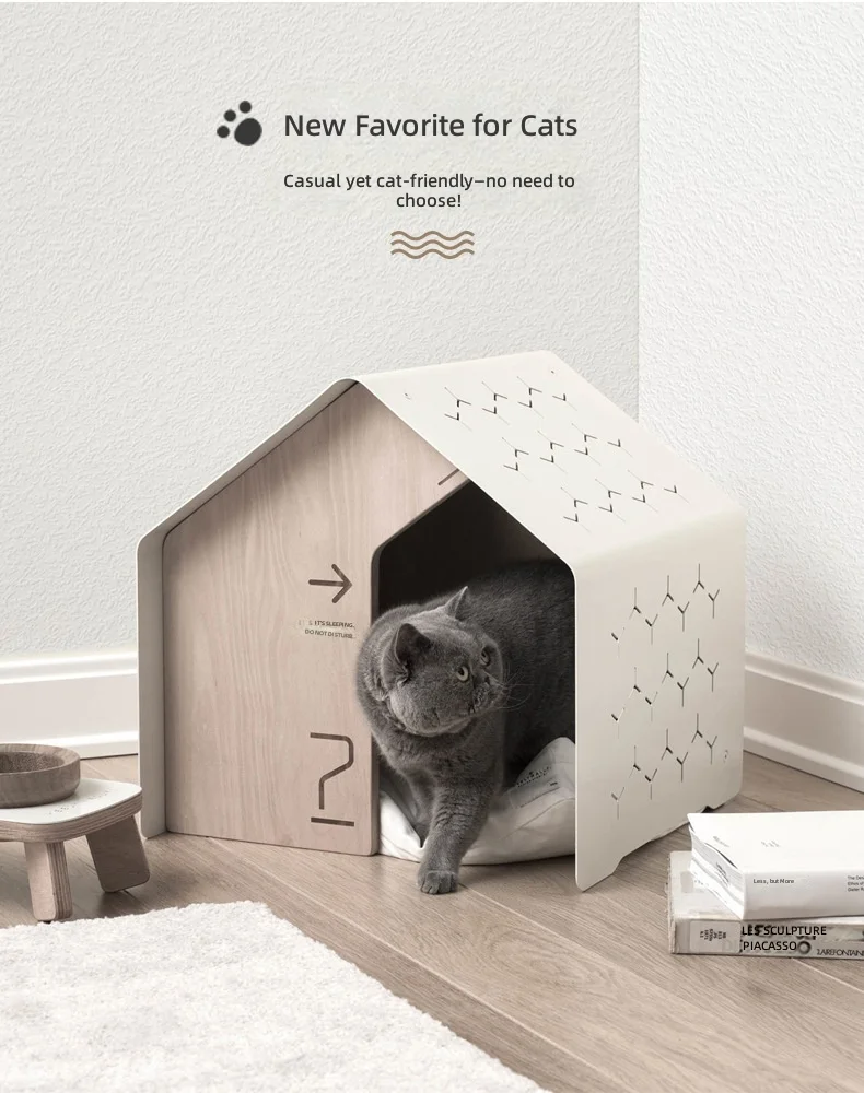 Home Pet House for Cat & Dog,Small Enclosed Bunny Hutch with Ventilation,Modern Cottage Style Animal Shelter,Indoor Outdoor Use
Home Pet House for Cat & Dog,Small Enclosed Bunny Hutch with Ventilation,Modern Cottage Style Animal Shelter,Indoor Outdoor Use