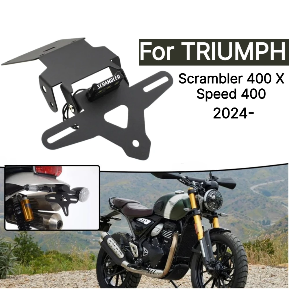 For Scrambler 400 X Speed 400 Motorcycle Tail Tidy Fender Eliminator Scrambler400 X Speed400 License Plate Holder LED Light
For Scrambler 400 X Speed 400 Motorcycle Tail Tidy Fender Eliminator Scrambler400 X Speed400 License Plate Holder LED Light