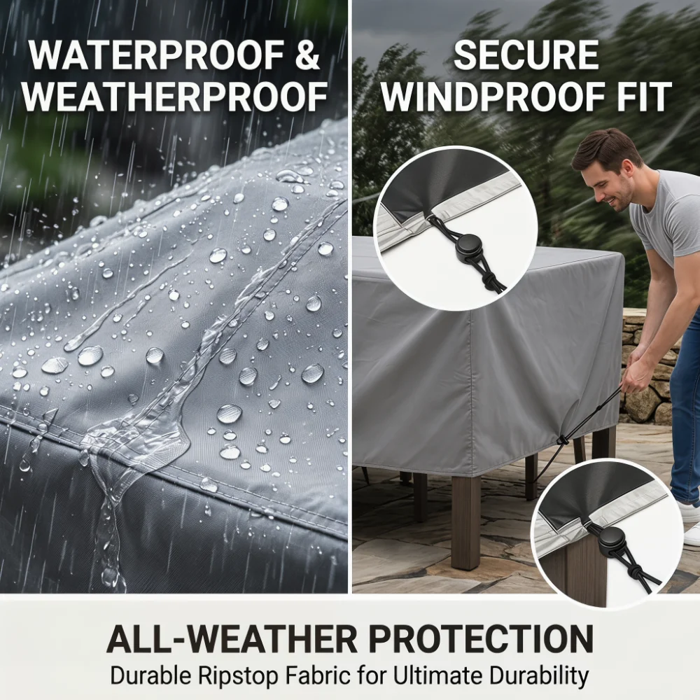 Garden Table and Chair Protective Cover – All-Weather Oxford Fabric Dustproof – Multi-Size Garden Furniture Cover, Sofa Cover
Garden Table and Chair Protective Cover – All-Weather Oxford Fabric Dustproof – Multi-Size Garden Furniture Cover, Sofa Cover