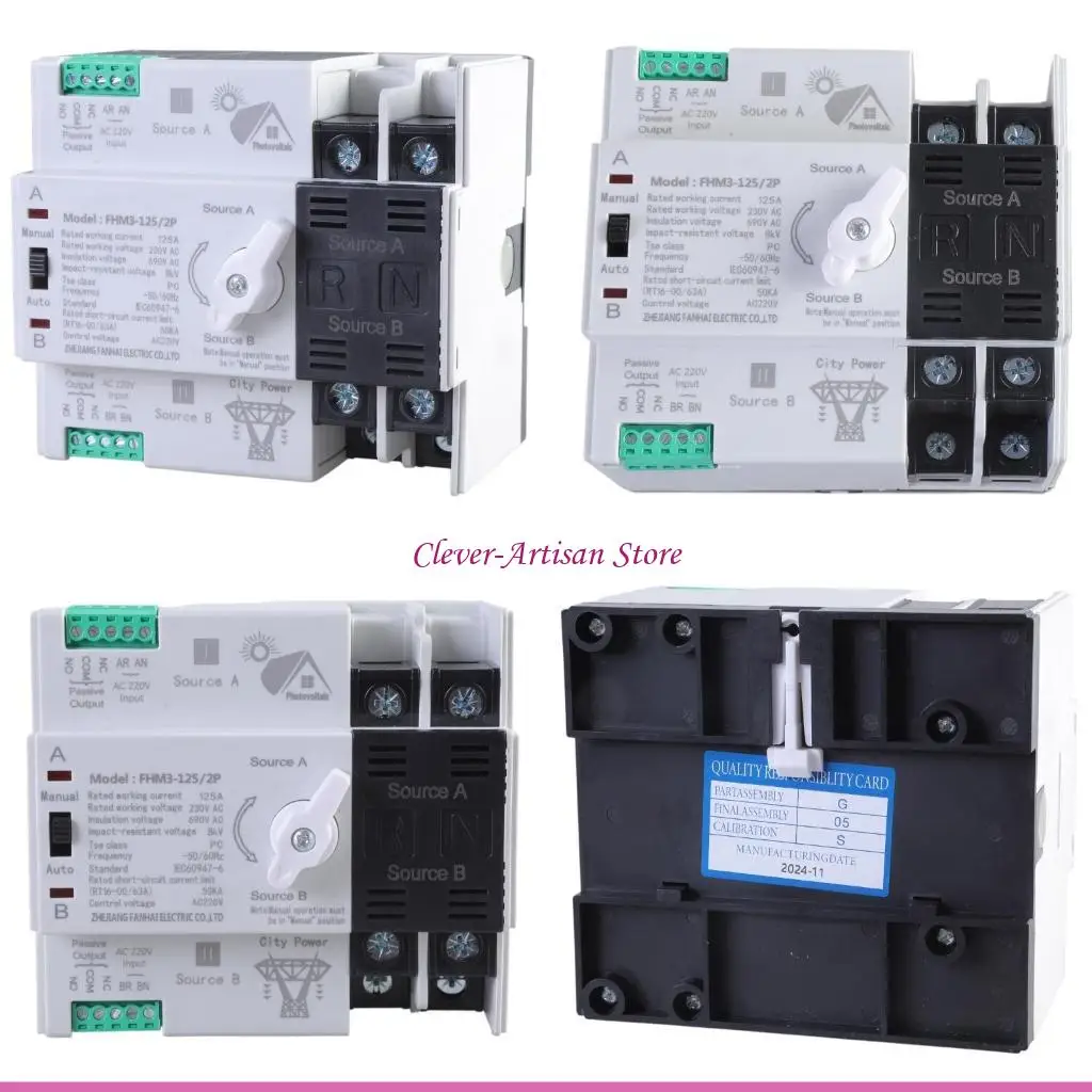 E06B Not Interrupting 2P 100A Double Power ATS with 400V rate Voltages Safe Electrical Solution for Stable Circuit Control
E06B Not Interrupting 2P 100A Double Power ATS with 400V rate Voltages Safe Electrical Solution for Stable Circuit Control