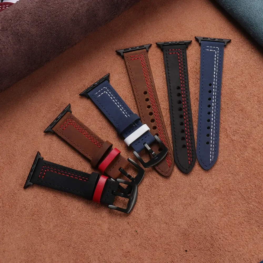 Ремешок 44 45 мм для Apple Watch Band 44 мм Ultra 49 мм 40 мм 42/38 мм Кожаный браслет-петля iWatch series 10 8 7 3 4 5 6 se 41 мм/45 мм
Ремешок 44 45 мм для Apple Watch Band 44 мм Ultra 49 мм 40 мм 42/38 мм Кожаный браслет-петля iWatch series 10 8 7 3 4 5 6 se 41 мм/45 мм