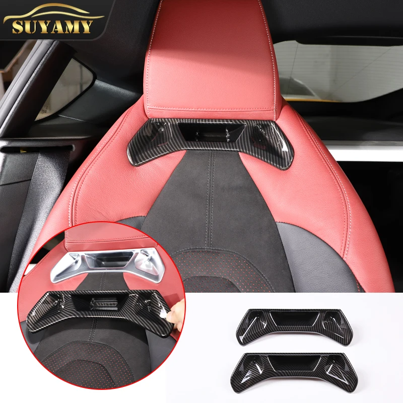 Auto Styling ABS Carbon Fiber Car Seat Headrest Cover Decoration Sticker For Toyota GR Supra A90 2019-2022 Interior Accessories
Auto Styling ABS Carbon Fiber Car Seat Headrest Cover Decoration Sticker For Toyota GR Supra A90 2019-2022 Interior Accessories