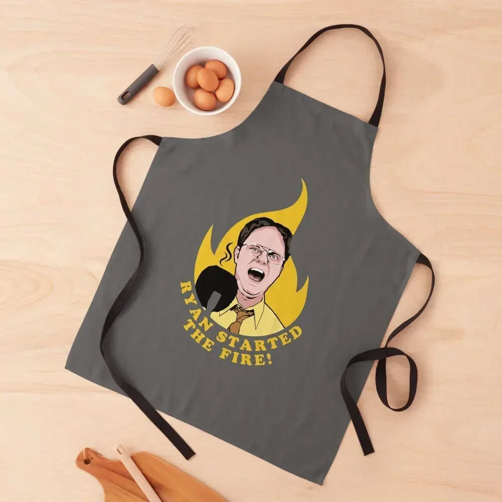 Фартук Ryan started the fire, кухонный женский костюм, товары для чистки официанта для дома, фартук
Фартук Ryan started the fire, кухонный женский костюм, товары для чистки официанта для дома, фартук