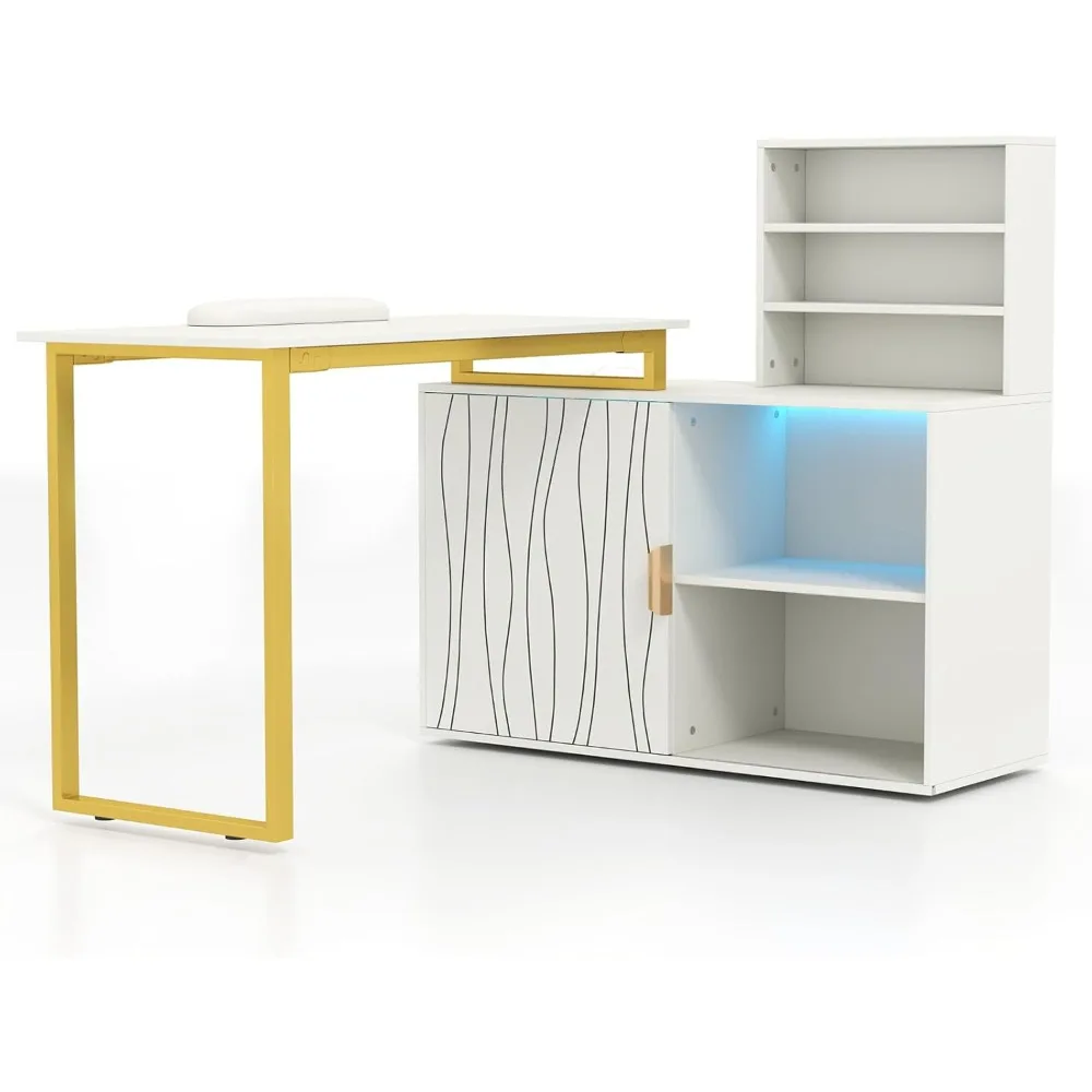 Nail Table, Manicure Table, Nail Station, Open Shelves, Remote Control LED Light, Sliding Door Cabinet, Salon Equipment.
Nail Table, Manicure Table, Nail Station, Open Shelves, Remote Control LED Light, Sliding Door Cabinet, Salon Equipment.
