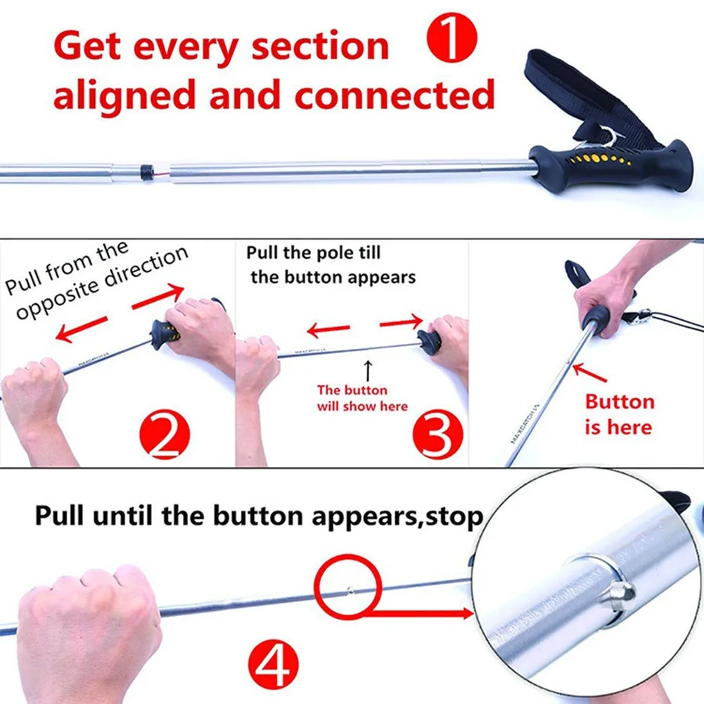 Hiking Adventures 1.39m Collapsible Fishing Tackle Adjustable Strap Fishing Rod Fishing Adjustable Strap Length
Hiking Adventures 1.39m Collapsible Fishing Tackle Adjustable Strap Fishing Rod Fishing Adjustable Strap Length
