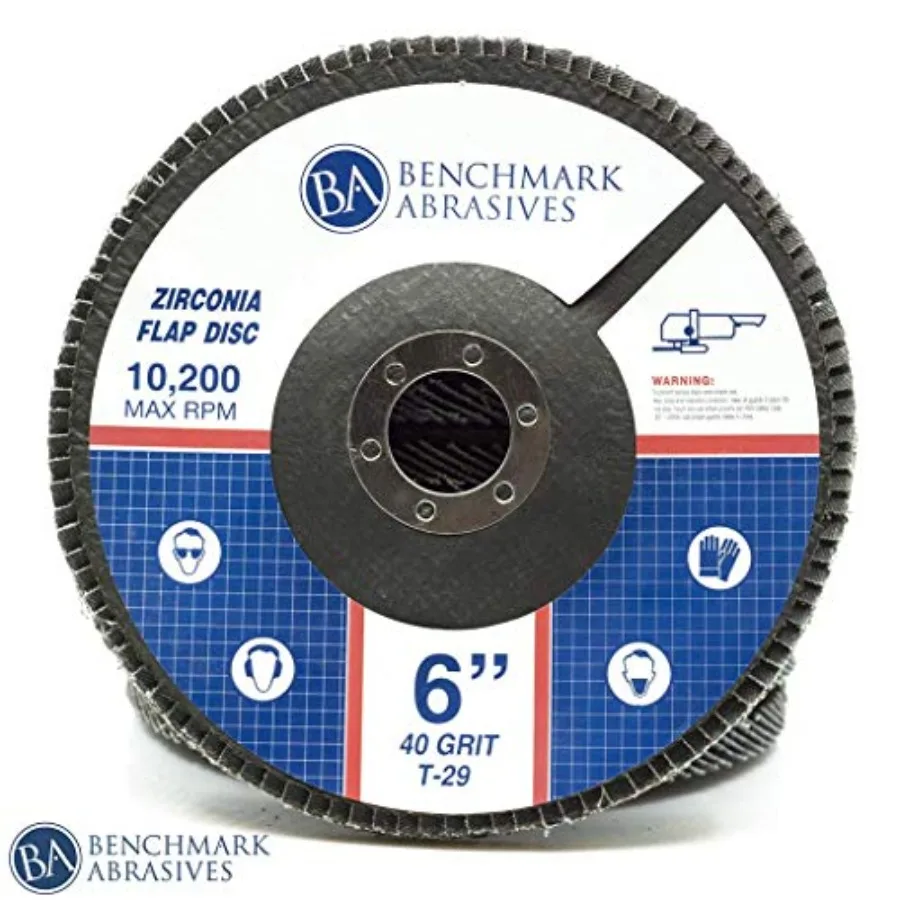 6" x 7/8" Premium High Density Jumbo Zirconia Type 29 Flap Discs for Angle Grinder 6 Inch Sanding Discs Finishing Deburring Rus
6" x 7/8" Premium High Density Jumbo Zirconia Type 29 Flap Discs for Angle Grinder 6 Inch Sanding Discs Finishing Deburring Rus