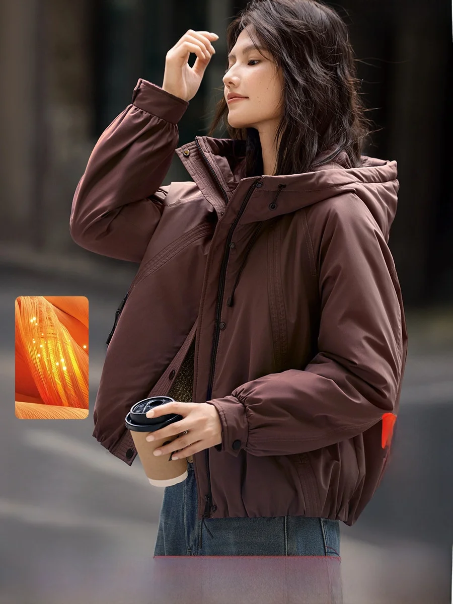XWI Outdoor Casual Hooded Jaet Women Winter Thi Warm Slimming Not Bulky Cotton Coat Polyester Fiber Inner Sve Long
XWI Outdoor Casual Hooded Jaet Women Winter Thi Warm Slimming Not Bulky Cotton Coat Polyester Fiber Inner Sve Long