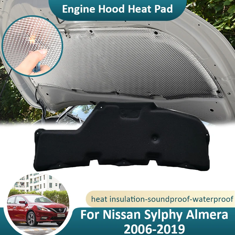 Для Nissan Sylphy Almera G11 B17 2006 ~ 2019, передняя крышка, оригинальный изоляционный хлопковый коврик, звукоизолирующий шумоизоляционный защитный экран
Для Nissan Sylphy Almera G11 B17 2006 ~ 2019, передняя крышка, оригинальный изоляционный хлопковый коврик, звукоизолирующий шумоизоляционный защитный экран