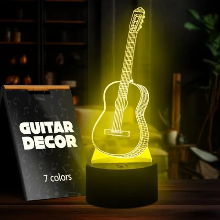 3D Illusion Night Light Lamp - Guitar Decor 3D Illusion Lamp with USB Port 7 Color Changing Lamp LED Night Light - Musical Ligh
3D Illusion Night Light Lamp - Guitar Decor 3D Illusion Lamp with USB Port 7 Color Changing Lamp LED Night Light - Musical Ligh