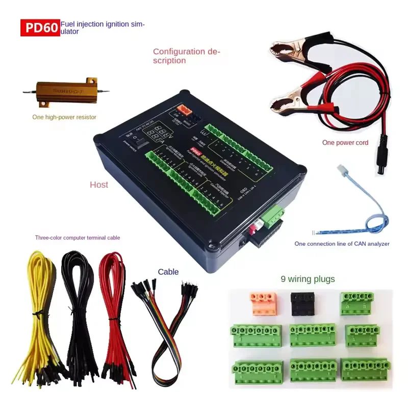 PD60 Auto Injector Fuel Injection Ignition Simulator Diesel Vehicle Car Computer Board ECU Maintenance Engine Analyzer
PD60 Auto Injector Fuel Injection Ignition Simulator Diesel Vehicle Car Computer Board ECU Maintenance Engine Analyzer