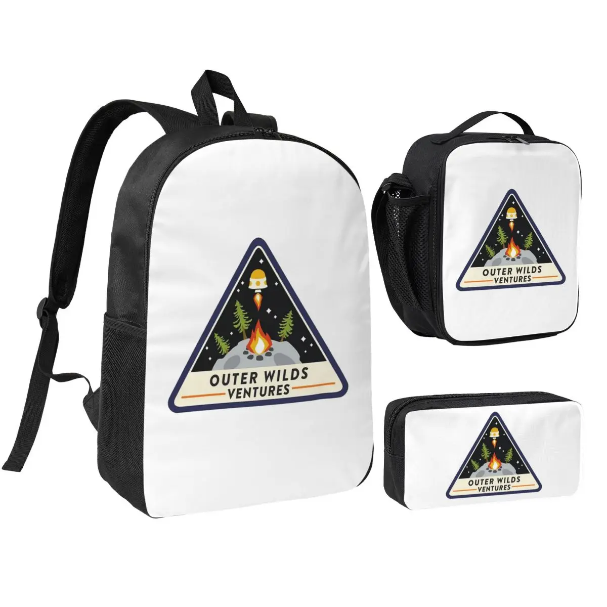 Outer Wilds Ventures Patch Backpack Student BookBag School Bag Shoulder Bags 3ps Insulated Lunch Bag Pencil Case
Outer Wilds Ventures Patch Backpack Student BookBag School Bag Shoulder Bags 3ps Insulated Lunch Bag Pencil Case