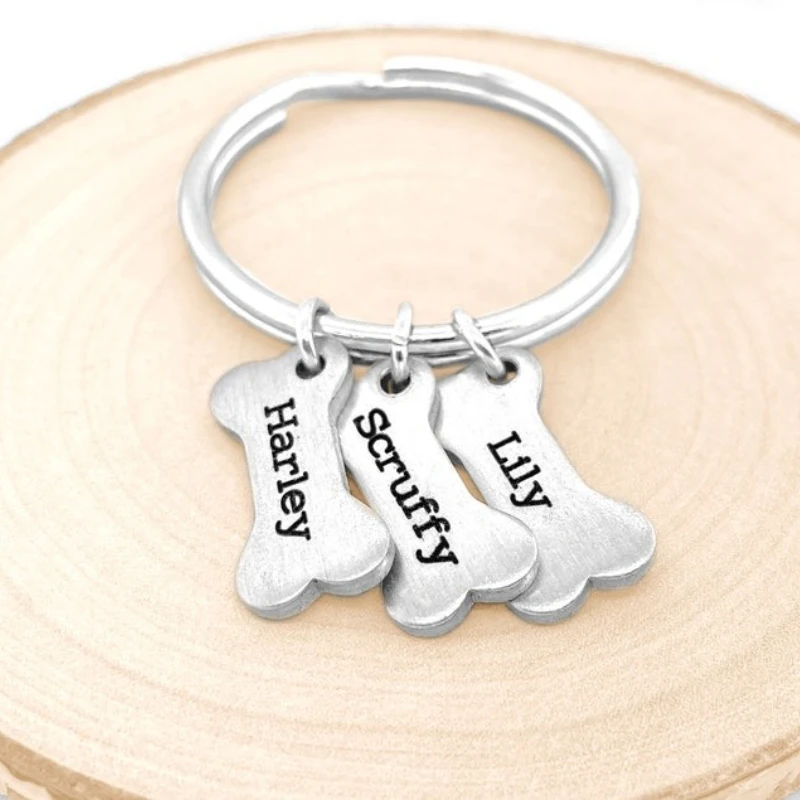 Personalized Dog Keychain Custom Name Keychain Dog Lover Gift Animal Pet Keyring Stainless Steel Jewelry for Family
Personalized Dog Keychain Custom Name Keychain Dog Lover Gift Animal Pet Keyring Stainless Steel Jewelry for Family
