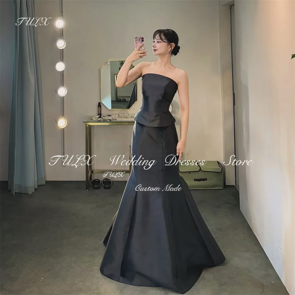 TULX Simple Mermaid Satin Evening Dress Women Strapless Korea Wedding Photo Shoot Dress Long Corset Party Dress Customized 2025
TULX Simple Mermaid Satin Evening Dress Women Strapless Korea Wedding Photo Shoot Dress Long Corset Party Dress Customized 2025