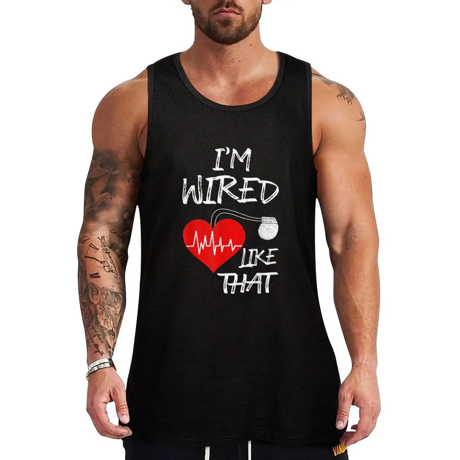 I'm Wired Like That Pacemaker Joke Heart Disease Awareness Tank Top summer clothes gym t shirt men Men's sports t-shirt
I'm Wired Like That Pacemaker Joke Heart Disease Awareness Tank Top summer clothes gym t shirt men Men's sports t-shirt