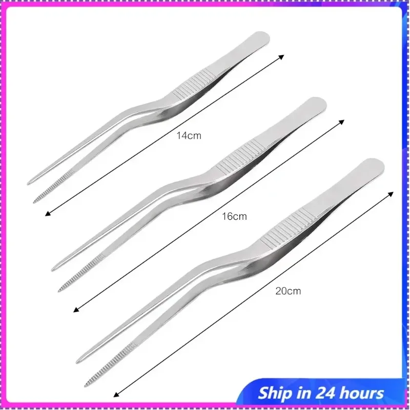 Kitchen Tweezer Utensil BBQ Tweezer Food Clip Kitchen Bar Chief Tong Stainless Steel Portable for Picnic Barbecue Cooking 
Kitchen Tweezer Utensil BBQ Tweezer Food Clip Kitchen Bar Chief Tong Stainless Steel Portable for Picnic Barbecue Cooking