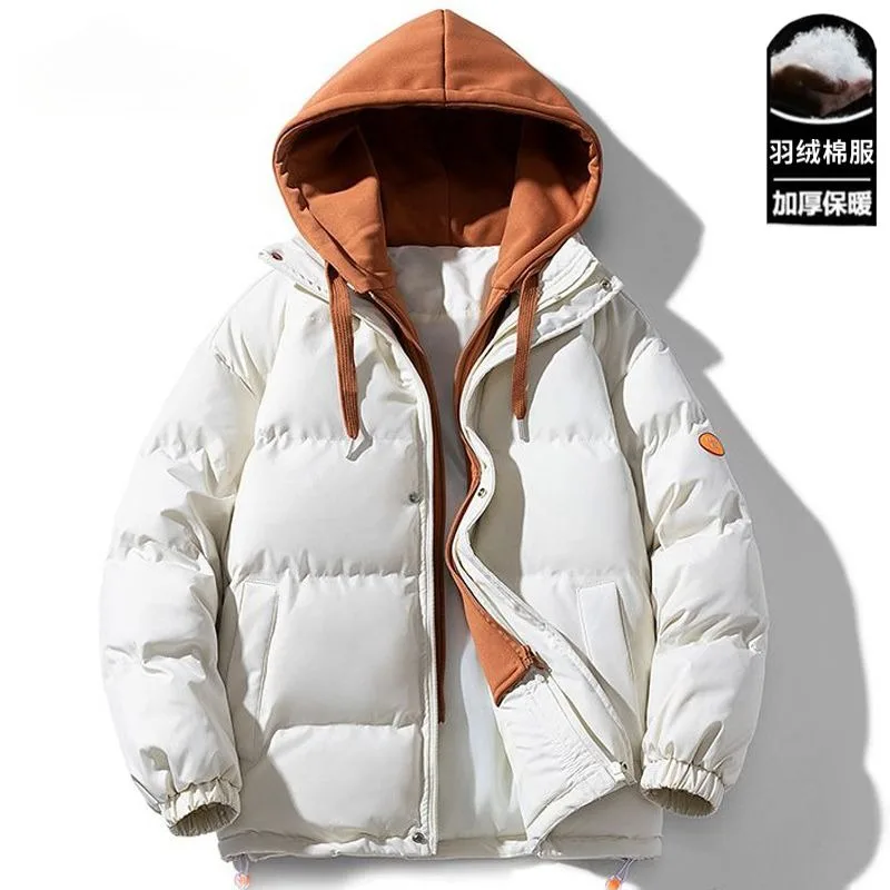 Men and Women Wintertime New Cotton-padded Clothes Fake Two Pieces Gentleman Hooded Intensification Warm Cotton-padded Clothes
Men and Women Wintertime New Cotton-padded Clothes Fake Two Pieces Gentleman Hooded Intensification Warm Cotton-padded Clothes
