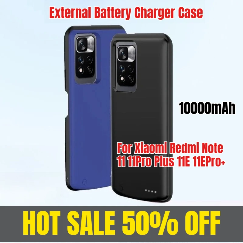 10000mAh External Battery Charger Case for Xiaomi Redmi Note 11 11Pro Plus 11E 11EPro+ Charging Power Bank Case
10000mAh External Battery Charger Case for Xiaomi Redmi Note 11 11Pro Plus 11E 11EPro+ Charging Power Bank Case