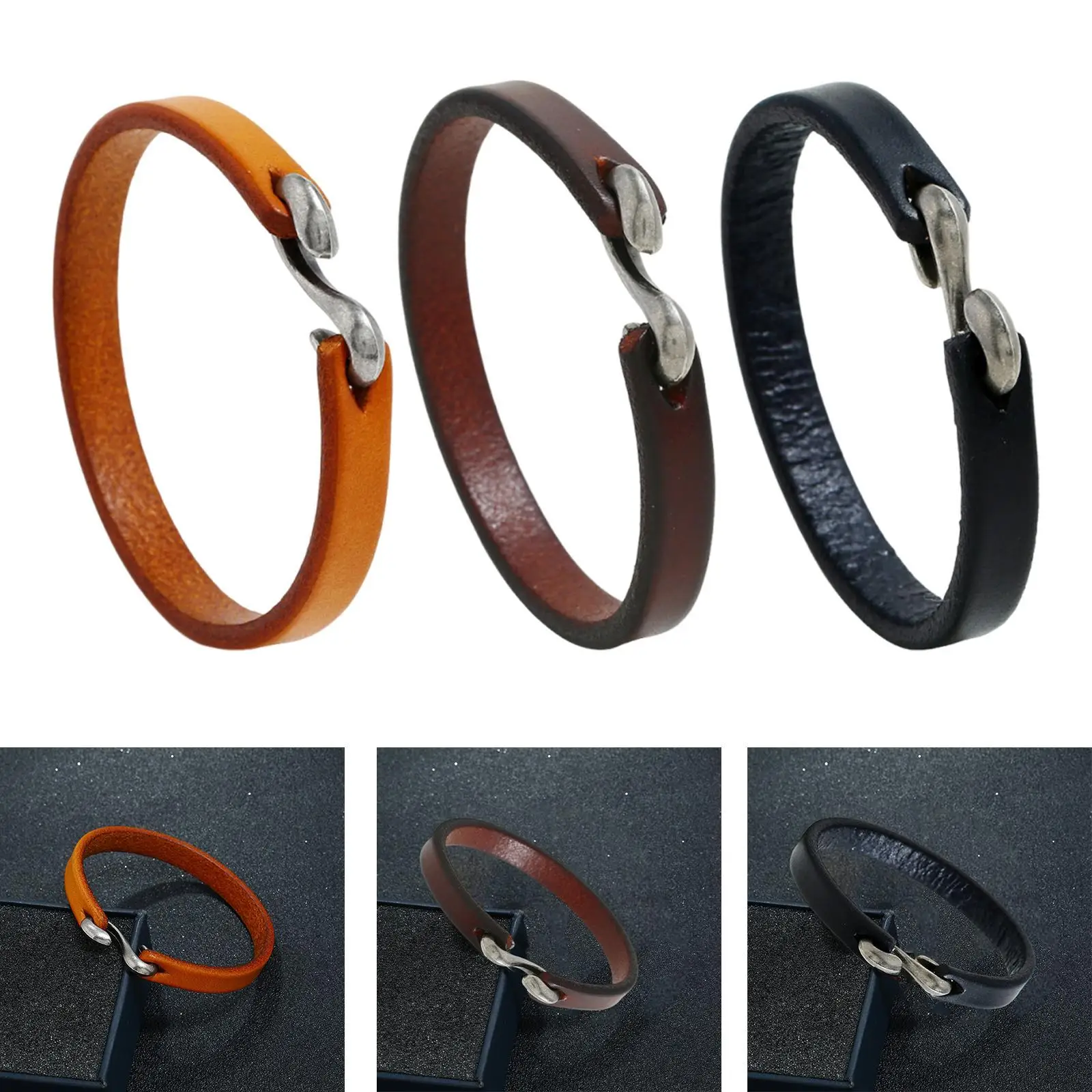 Cuff Bracelet for Men Accessories Minimalist Jewelry 20cm Punk Vintage Design Birthday Gift PU Leather Wristband S Buckle
Cuff Bracelet for Men Accessories Minimalist Jewelry 20cm Punk Vintage Design Birthday Gift PU Leather Wristband S Buckle