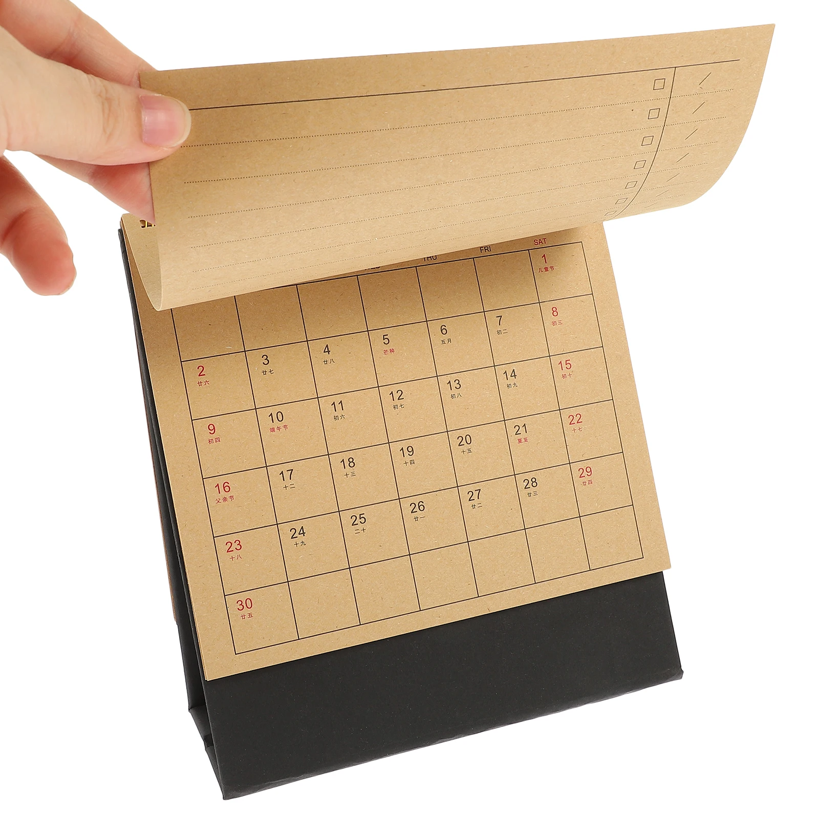 2024 Desk Calendar Simple Notebook Monthly Planner Retro Office Table Yearly ganizer Black Paper Small Size
2024 Desk Calendar Simple Notebook Monthly Planner Retro Office Table Yearly ganizer Black Paper Small Size