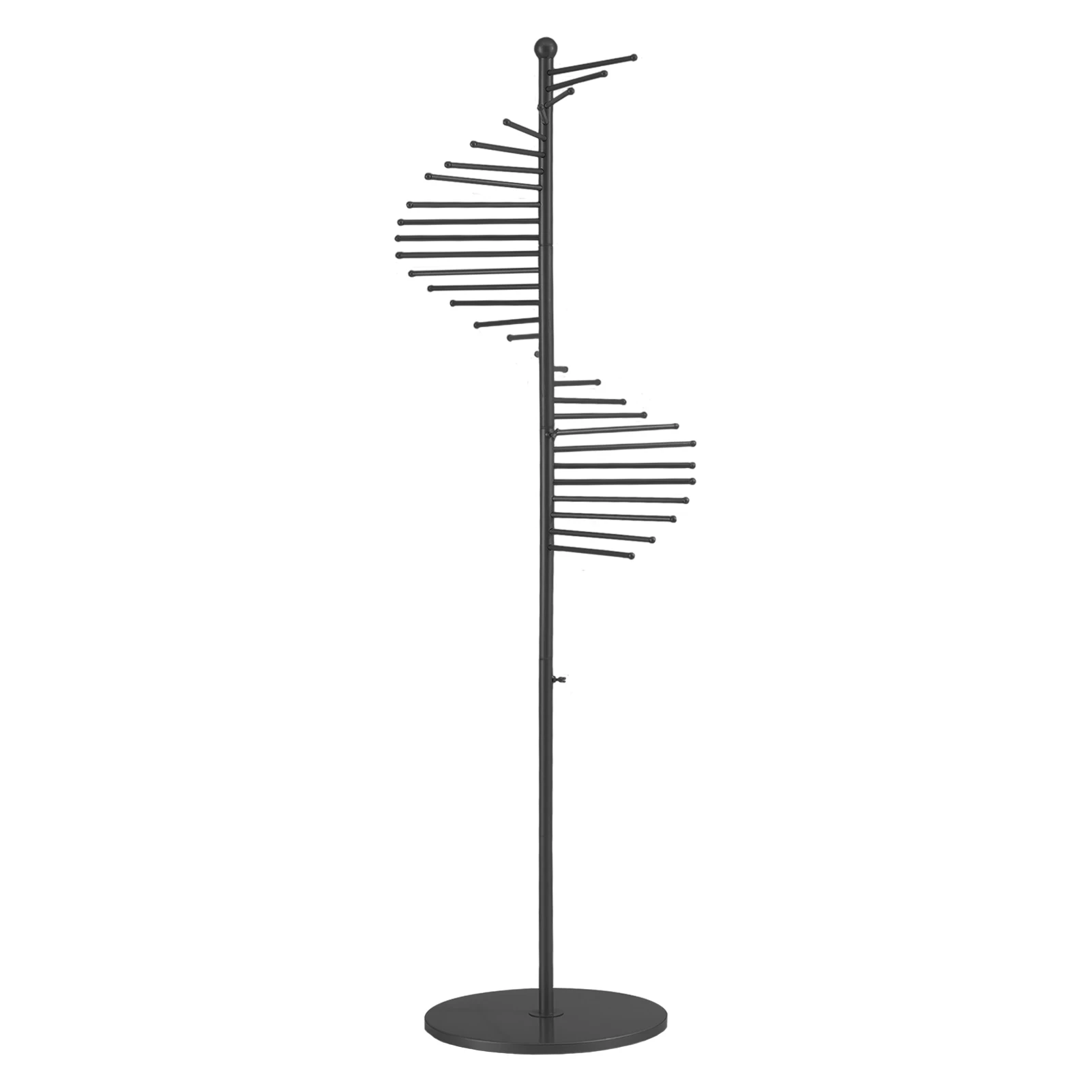 Freestanding Scarf Stand, Freestanding Metal Pants Racks with 30 Rods, Spiral Design Hijab Hanger for Belt Sheet Scarf Vest Bag
Freestanding Scarf Stand, Freestanding Metal Pants Racks with 30 Rods, Spiral Design Hijab Hanger for Belt Sheet Scarf Vest Bag