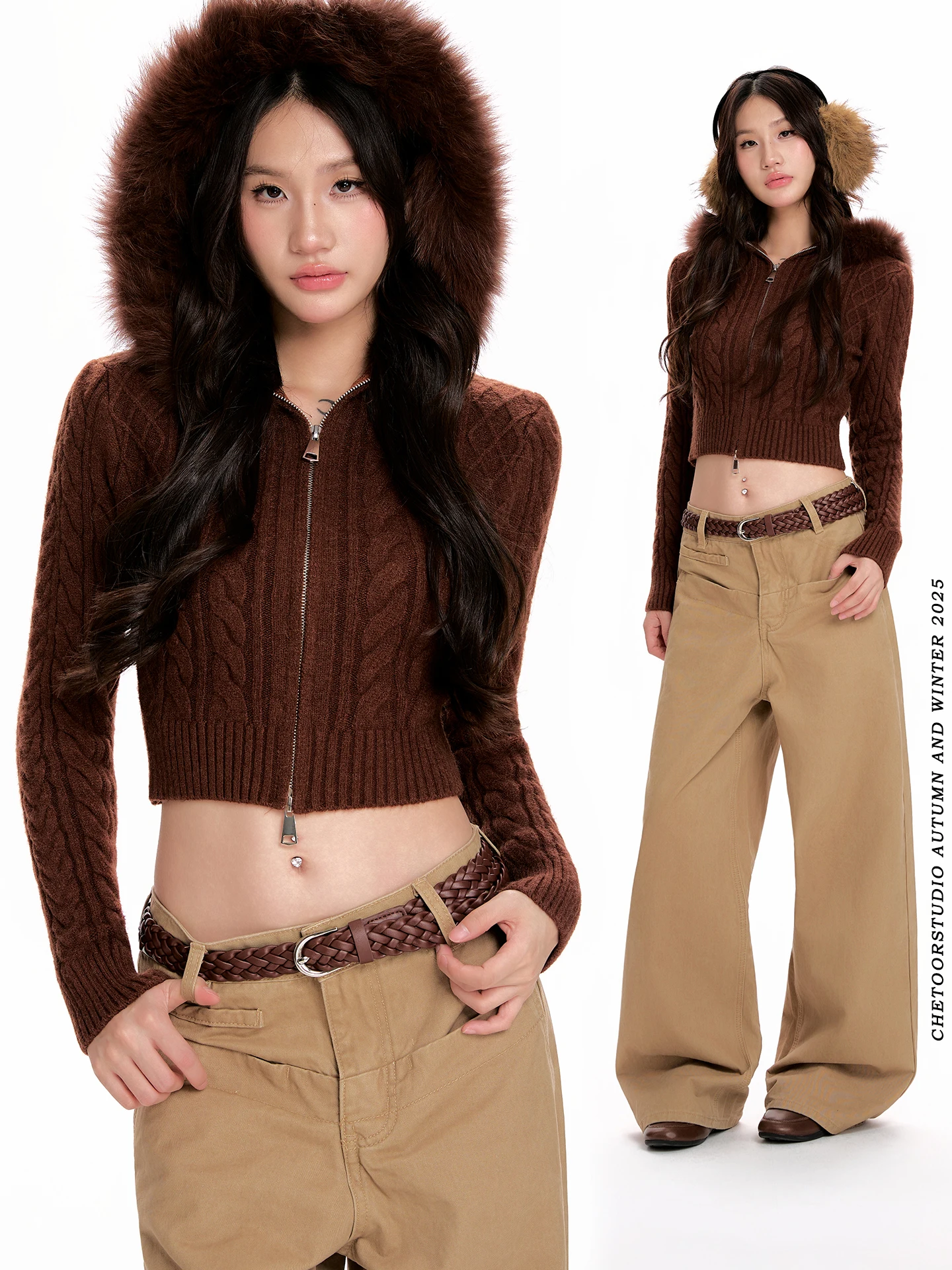 너 коричневая толстовка с воротником из натурального меха, женская осенне-зимняя утягивающая кардиган, пальто, сексуальный ор, вязаный свитер, теплый свитер для поездок на работу...
너 коричневая толстовка с воротником из натурального меха, женская осенне-зимняя утягивающая кардиган, пальто, сексуальный ор, вязаный свитер, теплый свитер для поездок на работу...