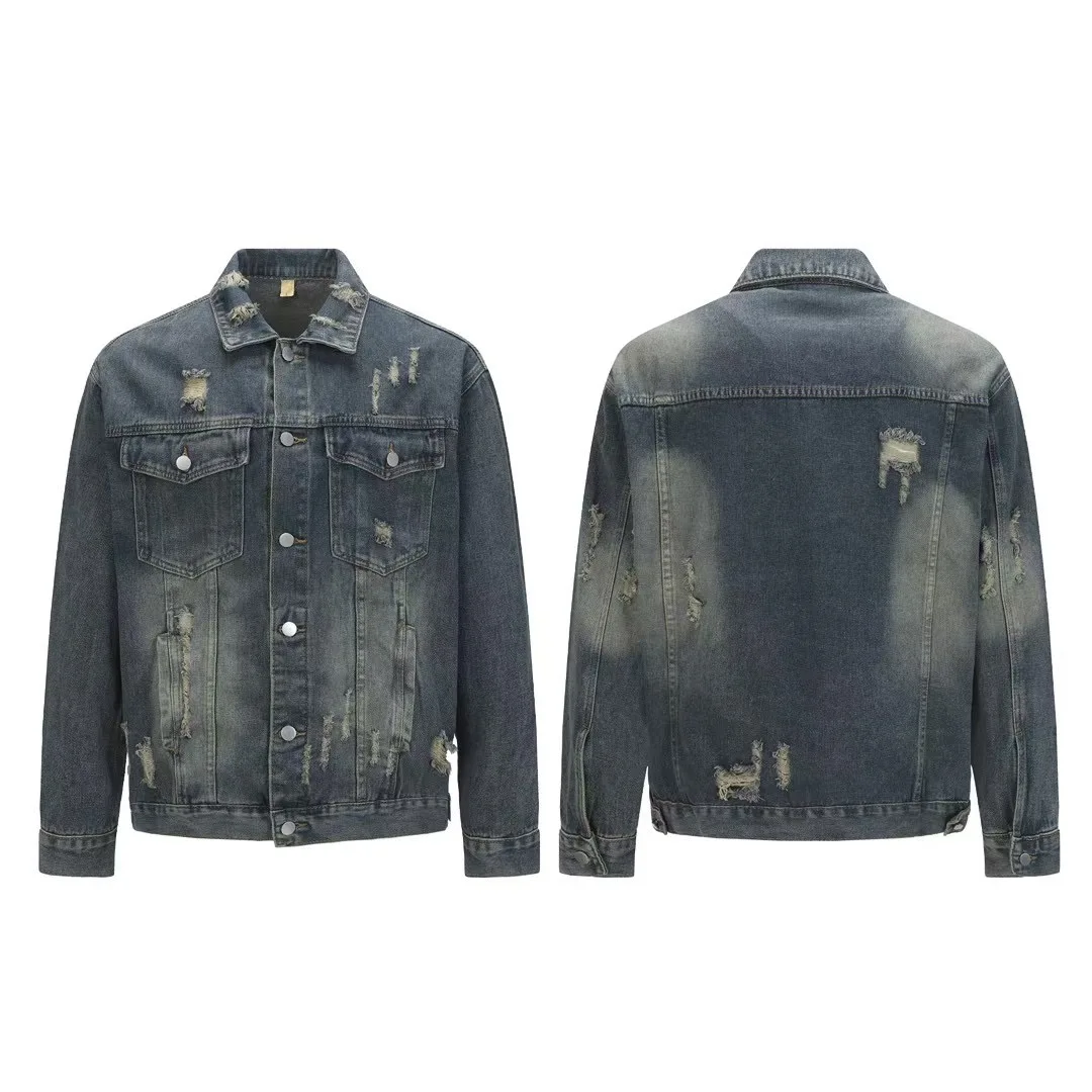Autumn Men Solid Denim Jackets Fashion Motorcycle Vintage Jeans Jackets Hommes Slim Fit Cotton Casual Coats
Autumn Men Solid Denim Jackets Fashion Motorcycle Vintage Jeans Jackets Hommes Slim Fit Cotton Casual Coats