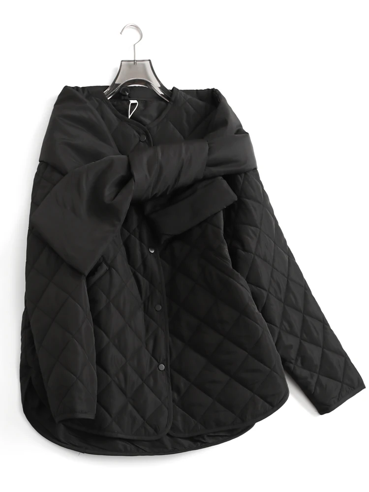 Loose Fit Lightweight Long Sleeve Women's Cotton Jacket Quilted with Scarf Diamond Pattern Autumn 2024 Fashion Trend
Loose Fit Lightweight Long Sleeve Women's Cotton Jacket Quilted with Scarf Diamond Pattern Autumn 2024 Fashion Trend