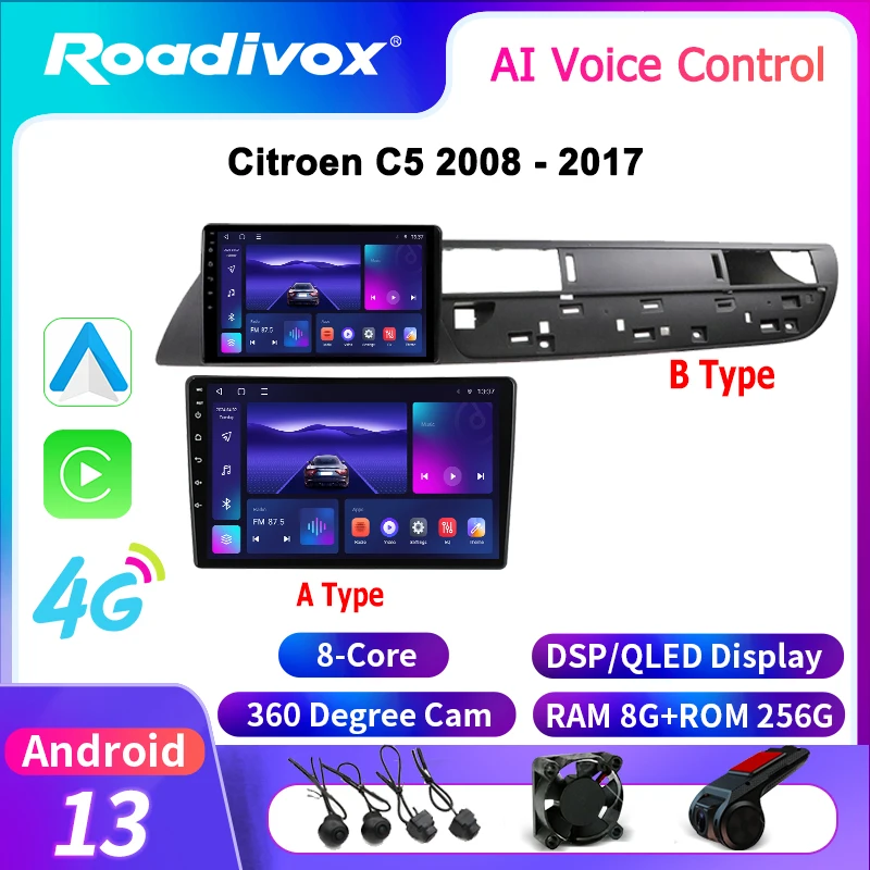 roadivox Android Car Radio for Citroen C5 2008 2017 GPS Navigation Video Stereo Screen Multimedia Player Tape Recorder Carplay
roadivox Android Car Radio for Citroen C5 2008 2017 GPS Navigation Video Stereo Screen Multimedia Player Tape Recorder Carplay