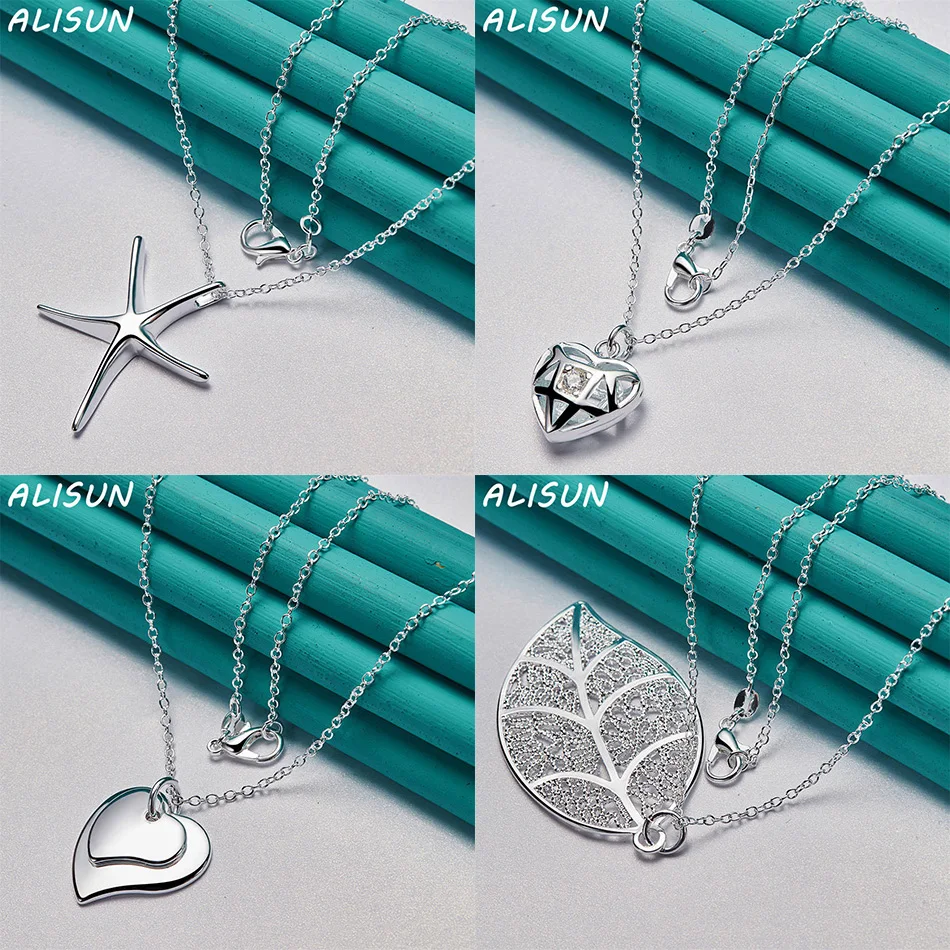 ALISUN 40-75cm 925 Sterling Silver Design Pendant Necklace For Women Men Charm Trend Birthday Gifts Fashion Party
ALISUN 40-75cm 925 Sterling Silver Design Pendant Necklace For Women Men Charm Trend Birthday Gifts Fashion Party