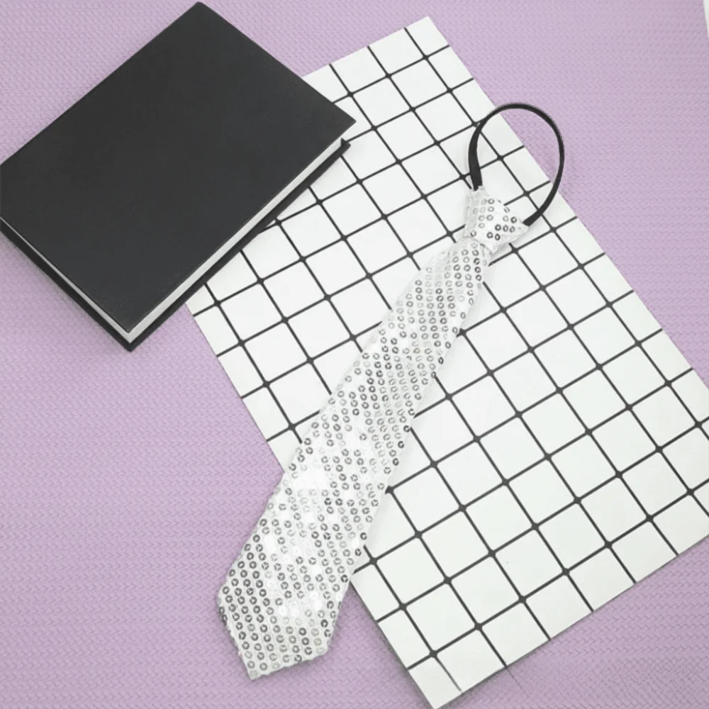 Solid Color Sequins Ties Korean Style Shiny Pre-Tied Neck Wear Club Bar Neckties Show Ties Women Neckties Party Accessories
Solid Color Sequins Ties Korean Style Shiny Pre-Tied Neck Wear Club Bar Neckties Show Ties Women Neckties Party Accessories