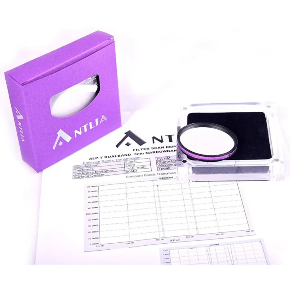 Antlia ALP-T Dual Narrowband 3nm Ha & OIII Filter for f/4 & Slower Telescopes - 2" Mounted
Antlia ALP-T Dual Narrowband 3nm Ha & OIII Filter for f/4 & Slower Telescopes - 2" Mounted