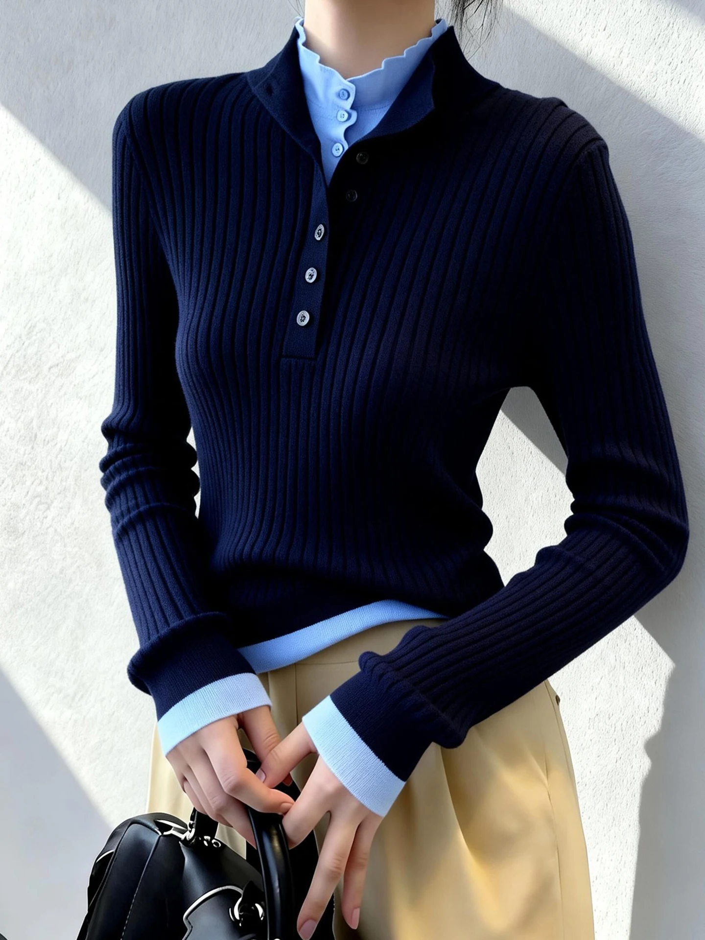 Trendy Color Blo Camere Knitwear Long Sve Commute Versatile Faionable Anti-Aging Top Poem Art Lin Winter 2025
Trendy Color Blo Camere Knitwear Long Sve Commute Versatile Faionable Anti-Aging Top Poem Art Lin Winter 2025