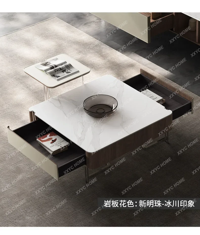Light luxury high-grade rock slab removable coffee table living room home simple tea table FT
Light luxury high-grade rock slab removable coffee table living room home simple tea table FT