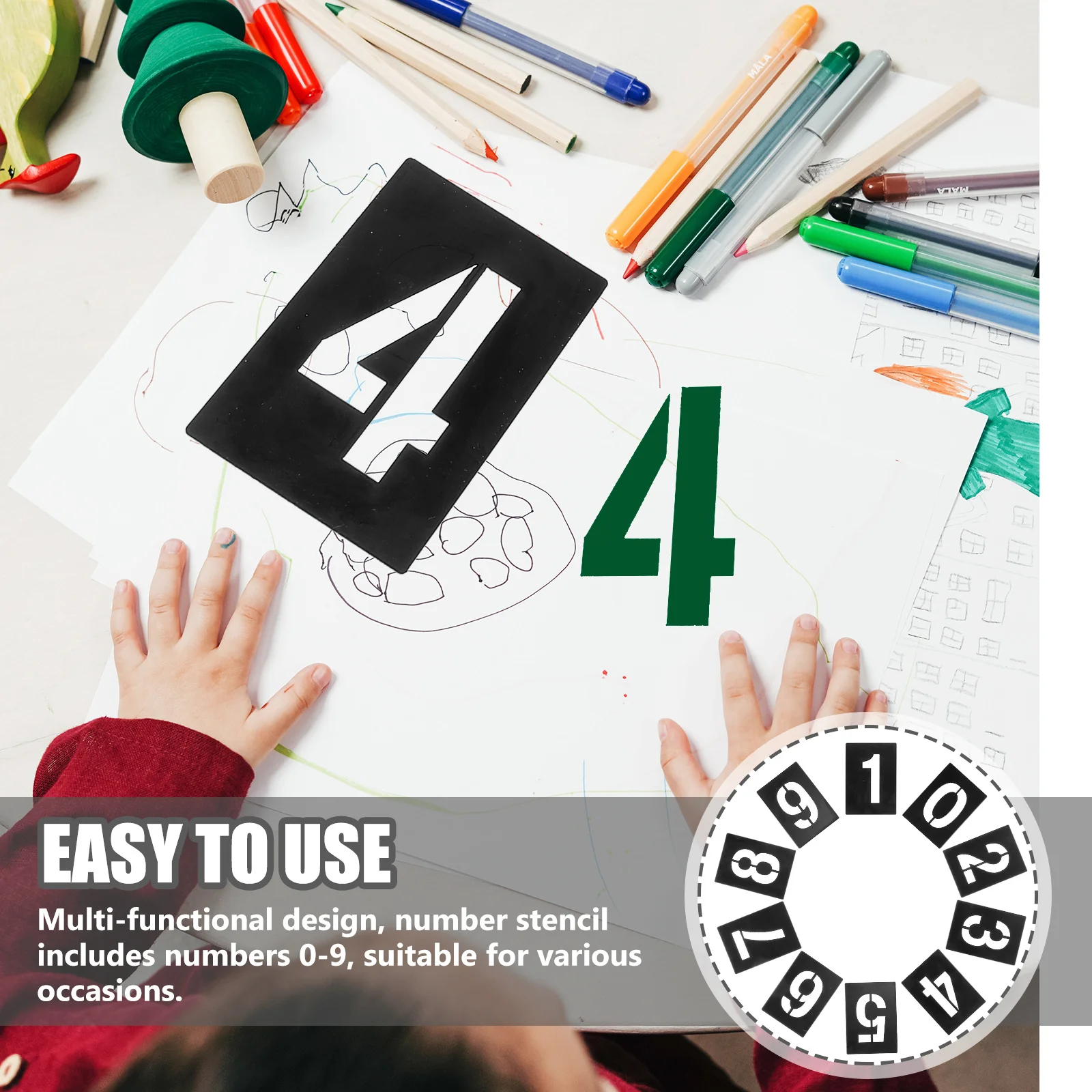 1 set 1 Set Pvc Number Stencil 0-9 Large Reusable Stencils For Painting On Wood Spray Acrylics Diy Holiday Home Decor
1 set 1 Set Pvc Number Stencil 0-9 Large Reusable Stencils For Painting On Wood Spray Acrylics Diy Holiday Home Decor