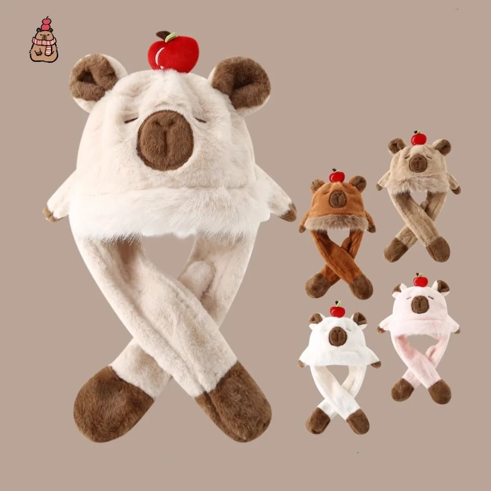Windproof Ear Protection Hat Thickened Soft Capybara Hooded Scarf Integrated Movable Ears Children's Pullover Cap Winter
Windproof Ear Protection Hat Thickened Soft Capybara Hooded Scarf Integrated Movable Ears Children's Pullover Cap Winter