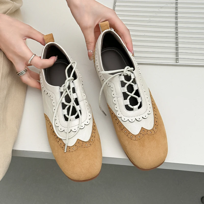 Genuine Leather Sheepskin Suede Women Shoes,Lace-Up Ladies oxfords,British StyleGerman Trainer Shoes, Fashion Flats Sneaker
Genuine Leather Sheepskin Suede Women Shoes,Lace-Up Ladies oxfords,British StyleGerman Trainer Shoes, Fashion Flats Sneaker