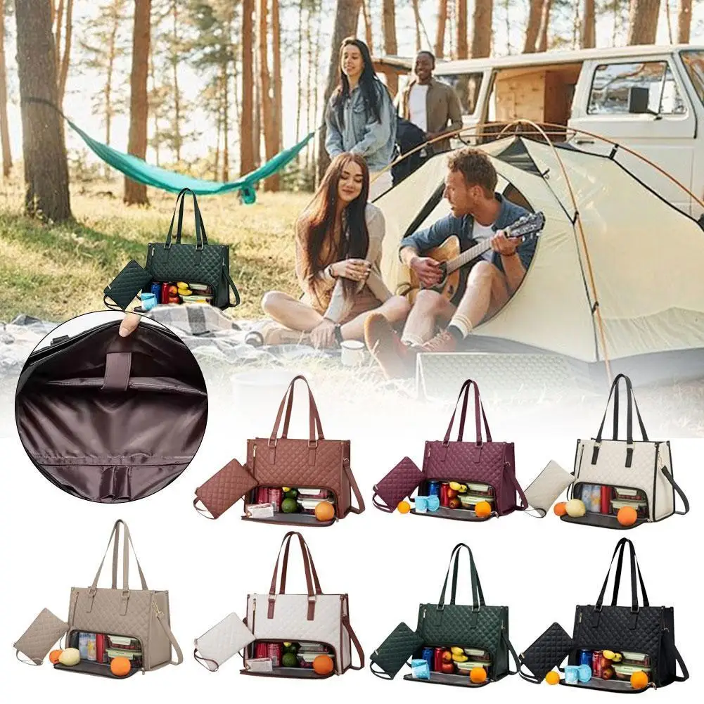 3-in-1 Lunch Bag Combination, Insulated Lunch Bag with Lunch Leak Proof Layer, PU Women's Work Handbag, Backpack, Wallet
3-in-1 Lunch Bag Combination, Insulated Lunch Bag with Lunch Leak Proof Layer, PU Women's Work Handbag, Backpack, Wallet