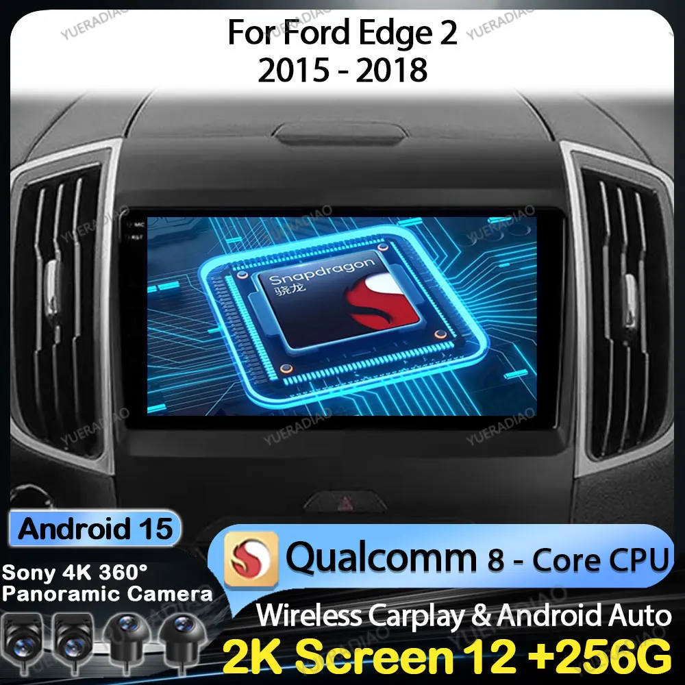 Автомагнитола Android 15 для Ford Edge 2 2015-2018 с GPS-навигацией, 4G, Wi-Fi, Bluetooth, QLED, мультимедийный стерео-видеоплеер 2DIN
Автомагнитола Android 15 для Ford Edge 2 2015-2018 с GPS-навигацией, 4G, Wi-Fi, Bluetooth, QLED, мультимедийный стерео-видеоплеер 2DIN