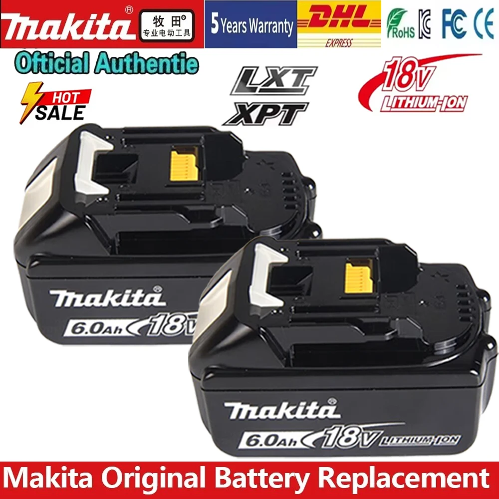 Original genuine Makita 18V 5.0Ah rechargeable battery, Makita BL1830 BL1830B BL1840 BL1840 BL1850 BL1850B electric tool battery
Original genuine Makita 18V 5.0Ah rechargeable battery, Makita BL1830 BL1830B BL1840 BL1840 BL1850 BL1850B electric tool battery