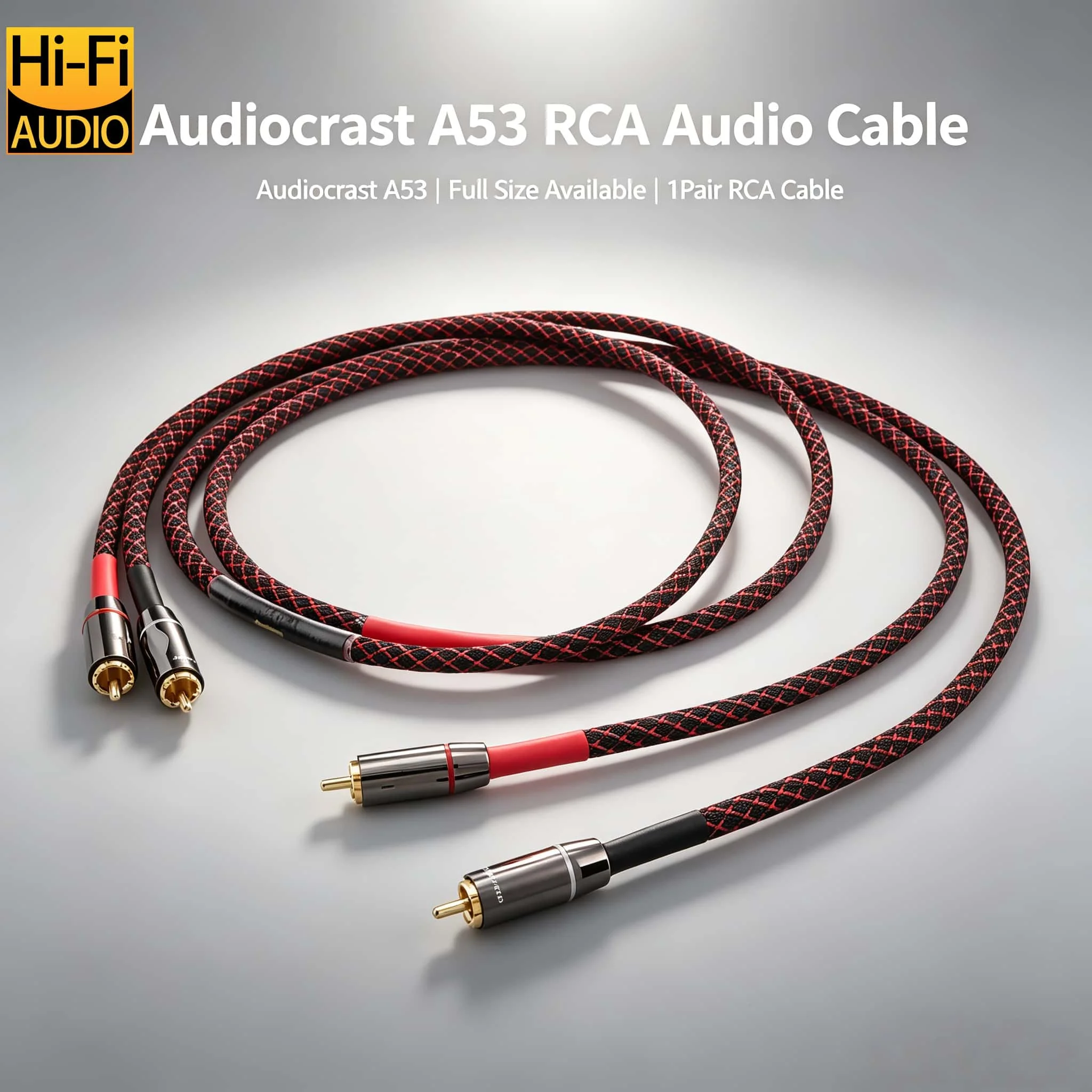 2Pcs/Pair CANARE Professional Audio Grade RCA Cable Audio Male RCA to RCA HIFI For Amplifier DAC TV / 0.2M- 10M
2Pcs/Pair CANARE Professional Audio Grade RCA Cable Audio Male RCA to RCA HIFI For Amplifier DAC TV / 0.2M- 10M