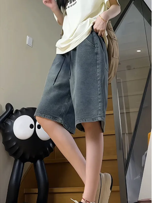 Летние мужские джинсы свободного кроя Starry Denim, американский стиль, широкие штанины, плотные, модные, прямые, длиной до колена
Летние мужские джинсы свободного кроя Starry Denim, американский стиль, широкие штанины, плотные, модные, прямые, длиной до колена