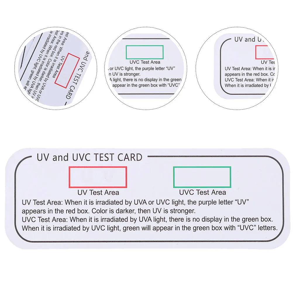 6 Pcs UV Cards UVC UVA Test Papers for Meters Accessories Light Tester Sensitivity Measurement Indoor Use Welding
6 Pcs UV Cards UVC UVA Test Papers for Meters Accessories Light Tester Sensitivity Measurement Indoor Use Welding