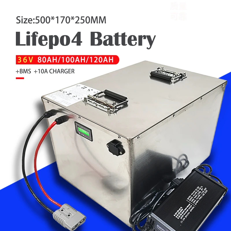 Lifepo4 36 В 100 Ач 120 Ач 150 Ач 80 Ач Lifepo4 аккумулятор с BMS для солнечной системы, троллингового моторного лодки + зарядное устройство 10 А
Lifepo4 36 В 100 Ач 120 Ач 150 Ач 80 Ач Lifepo4 аккумулятор с BMS для солнечной системы, троллингового моторного лодки + зарядное устройство 10 А