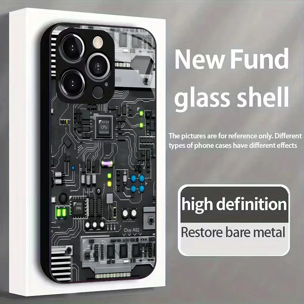 Wire structure tempered glass phone case suitable for iPhone 17 16 15 14 13 12 11 Pro/Max/Plus anti fingerprint and anti fouling
Wire structure tempered glass phone case suitable for iPhone 17 16 15 14 13 12 11 Pro/Max/Plus anti fingerprint and anti fouling