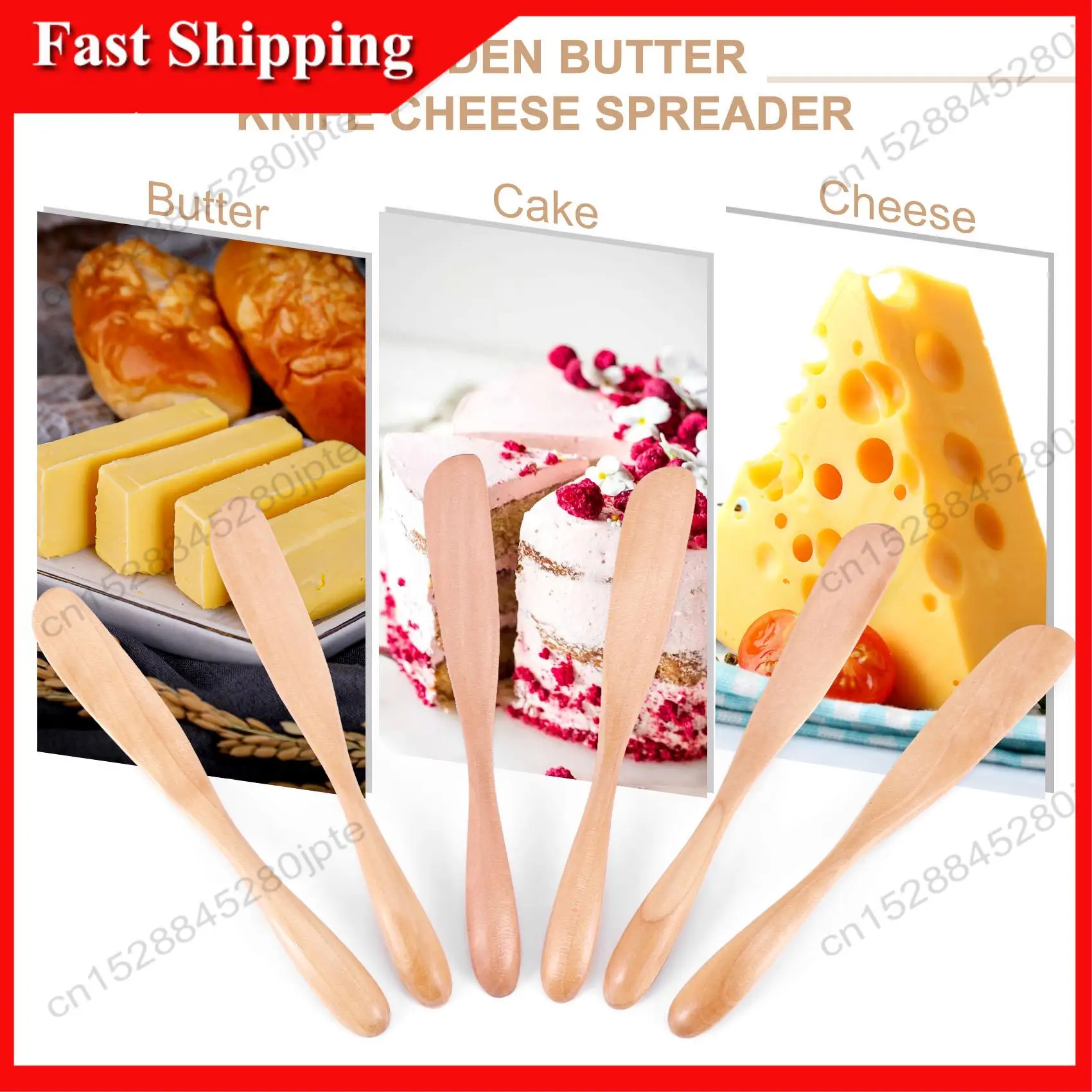 -ABUB Wooden Butter Knife Cheese Spreader 6.5 Inch, Jam Knife Butter Cake Knife Mask Knife 6 Pieces
-ABUB Wooden Butter Knife Cheese Spreader 6.5 Inch, Jam Knife Butter Cake Knife Mask Knife 6 Pieces