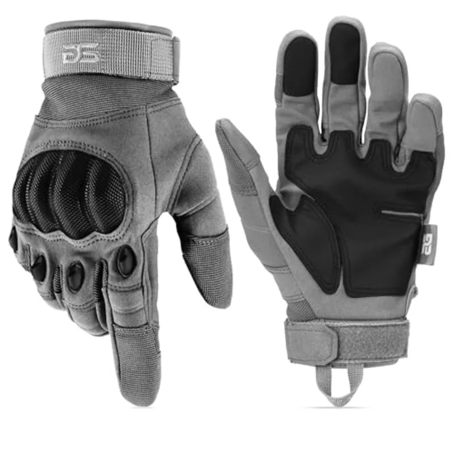 Knuckle Protective Gloves for Men - Touchscreen Motorcycle Riding Gloves for Airsoft, Hiking and Outdoor Work - Gray, XX-Large
Knuckle Protective Gloves for Men - Touchscreen Motorcycle Riding Gloves for Airsoft, Hiking and Outdoor Work - Gray, XX-Large