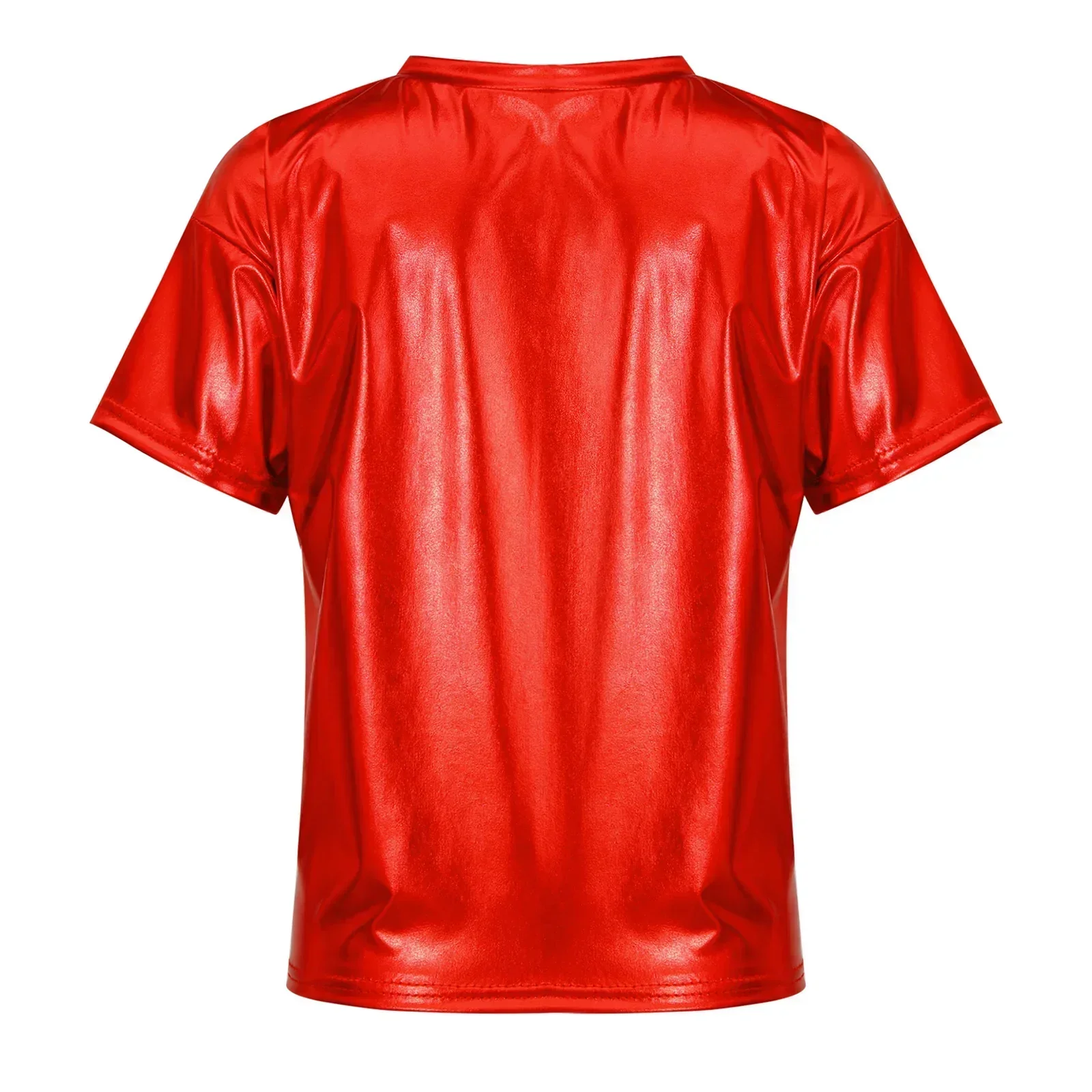 Child Girls Boys Shiny Metallic Short Sleeve Shirt T-Shirt Bronzing Loose Jazz Hip Hop Dance Top Blouse Performance Dancewear
Child Girls Boys Shiny Metallic Short Sleeve Shirt T-Shirt Bronzing Loose Jazz Hip Hop Dance Top Blouse Performance Dancewear