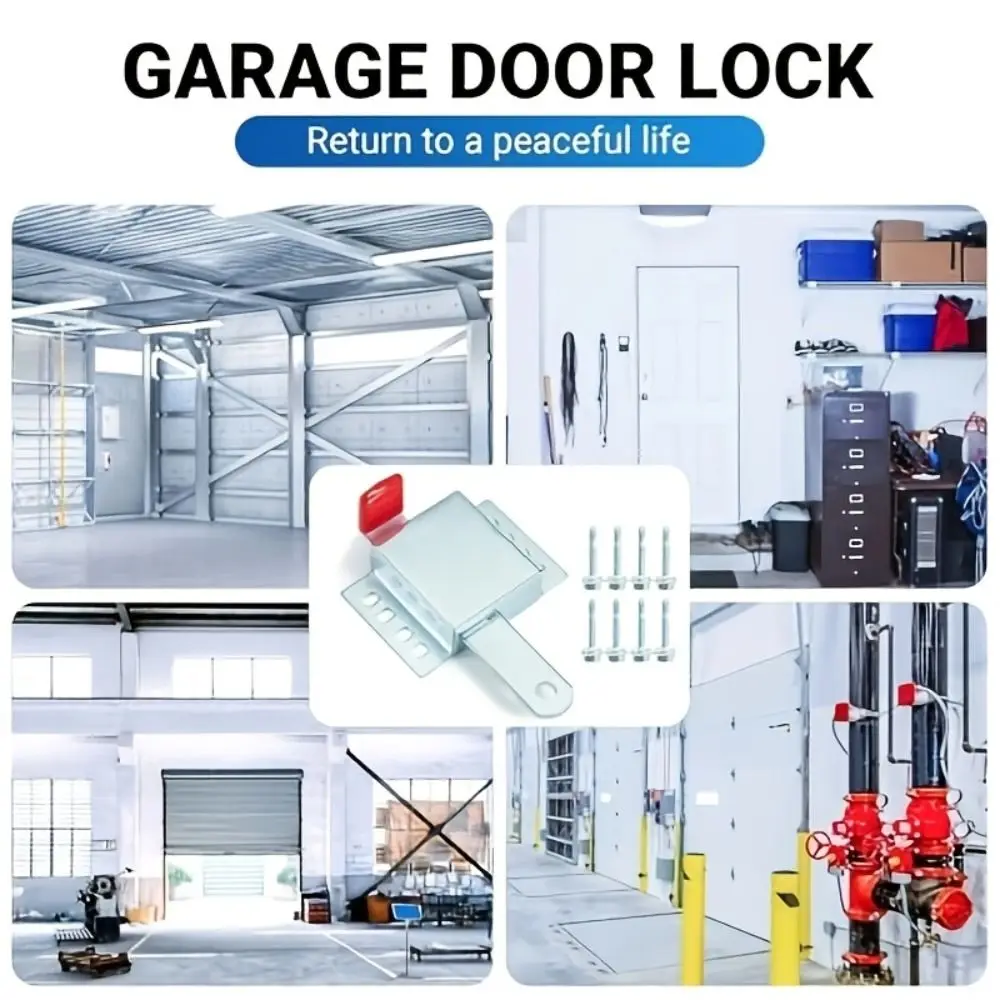 Galvanized Steel Garage Door Locks Thicken Construction Dual Side Installation Anti-Theft Slide Lock Rust Resistant Manual Open
Galvanized Steel Garage Door Locks Thicken Construction Dual Side Installation Anti-Theft Slide Lock Rust Resistant Manual Open