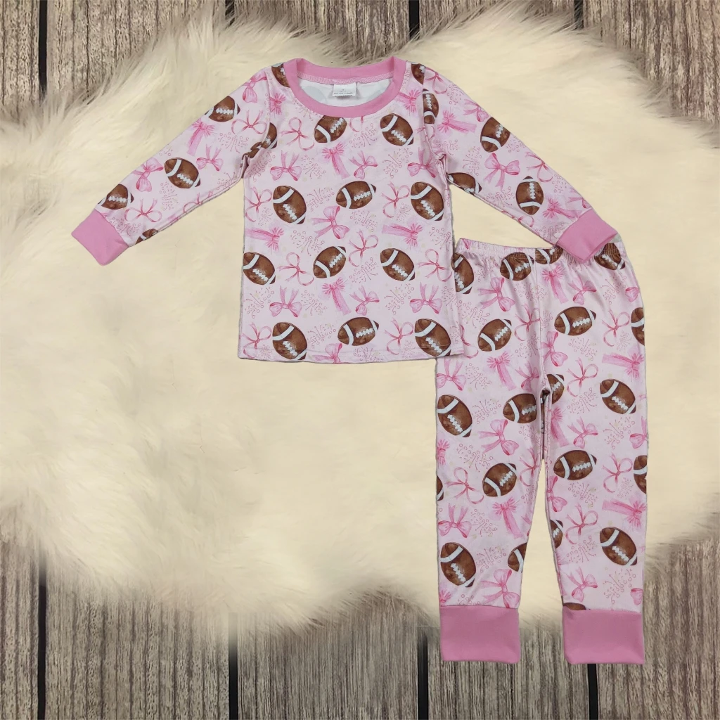 Baby Girl Kids Pajamas Set Long Sleeve Football Bows Sleepwear Toddler Infant Pullover Top with Pants Children Clothing Outfit
Baby Girl Kids Pajamas Set Long Sleeve Football Bows Sleepwear Toddler Infant Pullover Top with Pants Children Clothing Outfit